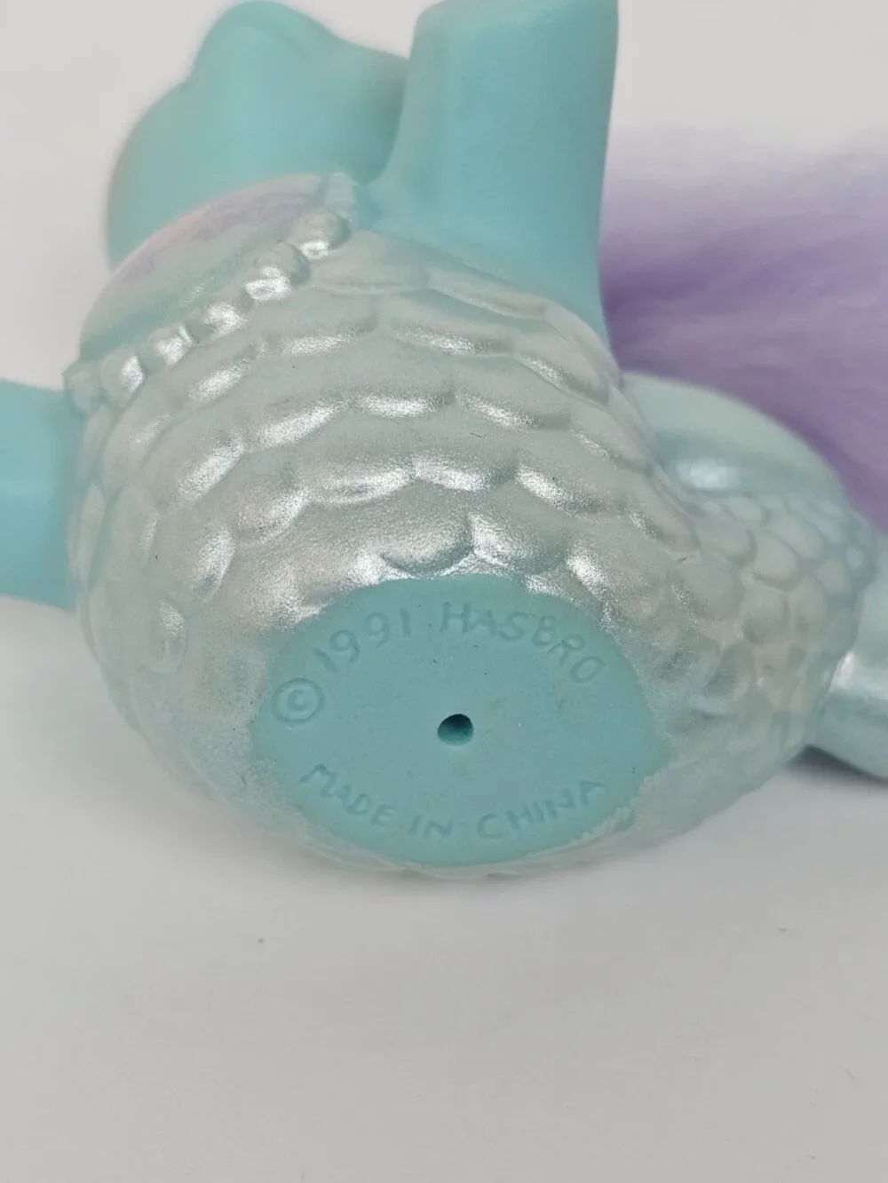 1991 My Little Pony G1 Hasbro Baby Blue Sea Princess Fancy Mermaid Vintage Flaws